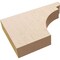 Ekena Millwork 2in. W x 8in. H x 12in. L Yorktown Woodgrain TimberThane Rafter Tail, Primed Tan RFTUR02X08X12YORRCPR - alternate 4